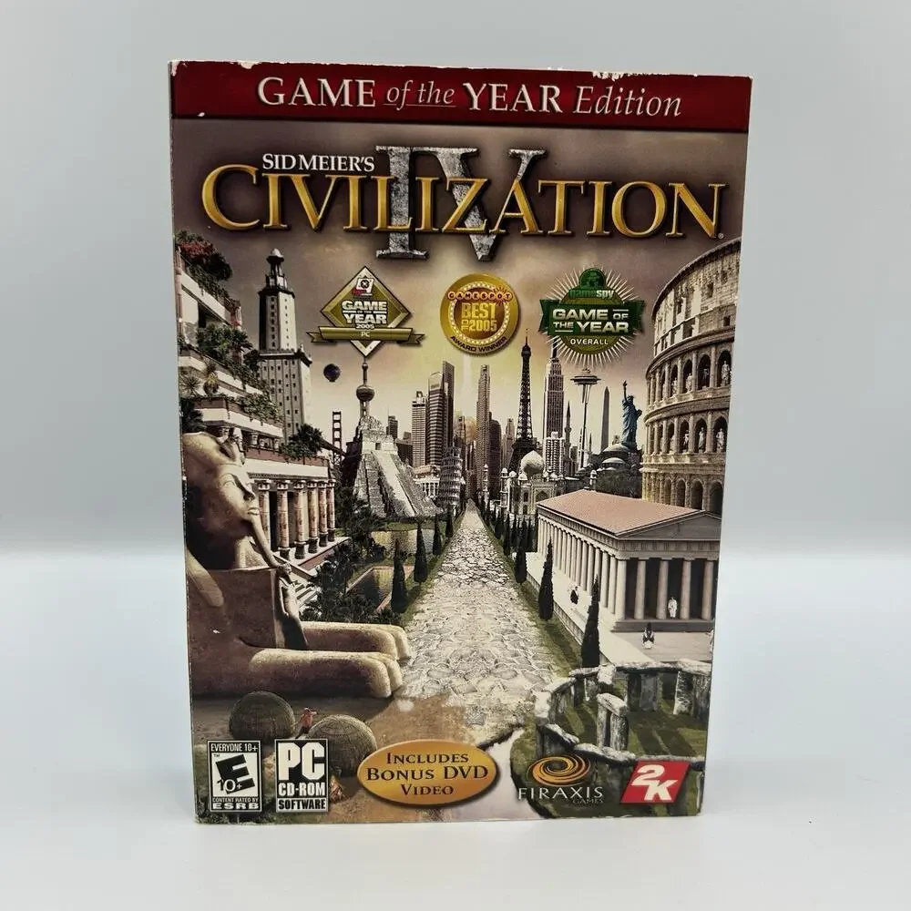 Sid Meier's Civilization 4 Game of the Year Edition PC Game 2006 (Complete, CIB)